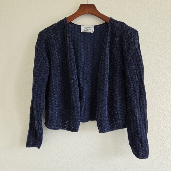 Mondala Crochet Open Front Cardigan size Medium - Picture 9 of 14